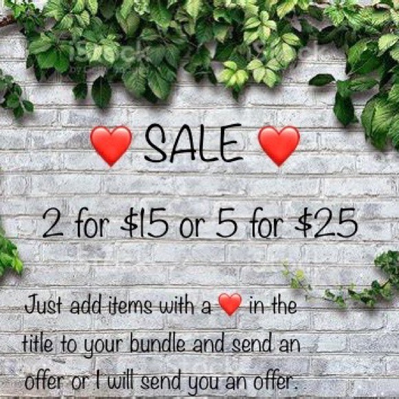 Other - ❤️❤️❤️ 5/$25 or 2/$15 SALE!!!❤️❤️❤️